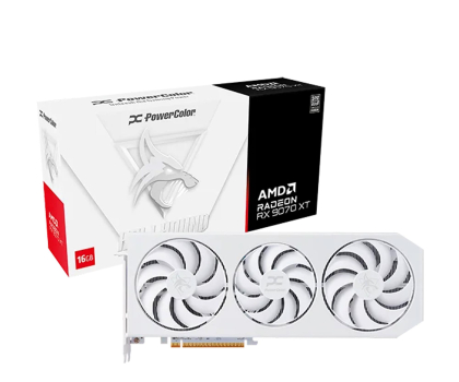 Karta graficzna AMD PowerColor Radeon RX 9070 XT Hellhound White 16GB GDDR6